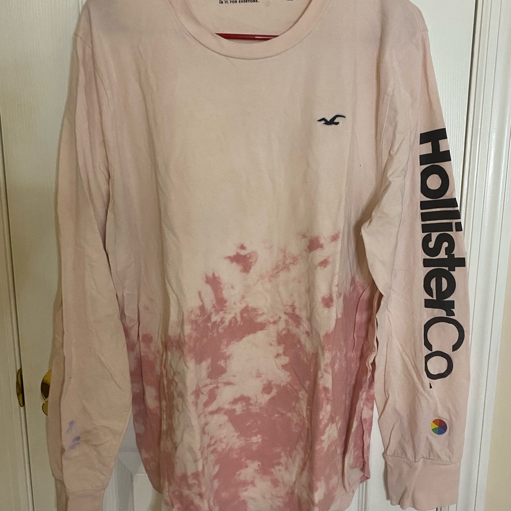 Hollister Light Pink Crew Neck Tee